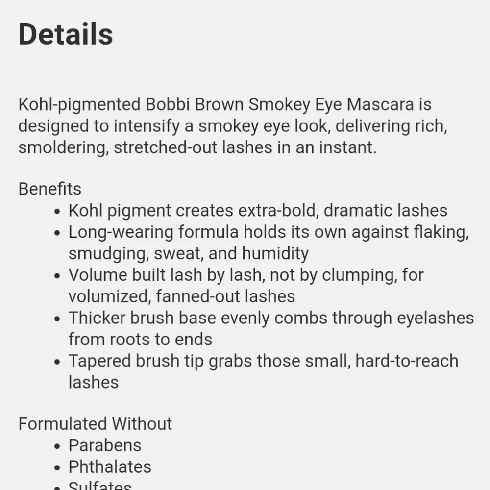 TRAVEL SIZE BOBBI BROWN SMOKEY EYE MASCARA.